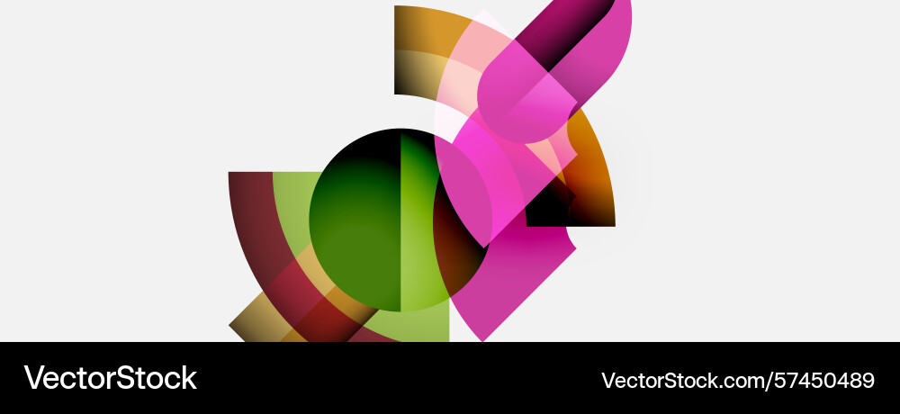 Abstract shapes overlap creating vibrant color Abstract shapes overlap creating vibrant color vector image