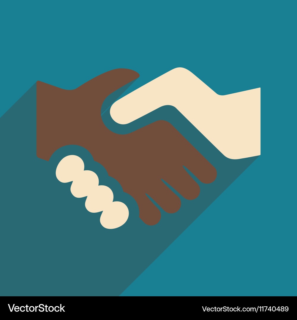 Flat with shadow icon and mobile application Vector Image