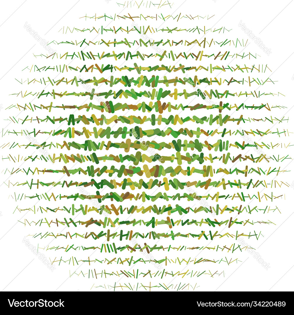 Geometric circle element shape segmented Vector Image