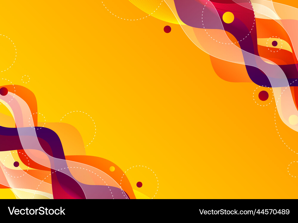 Gradient dynamic wavy background design Vector Image