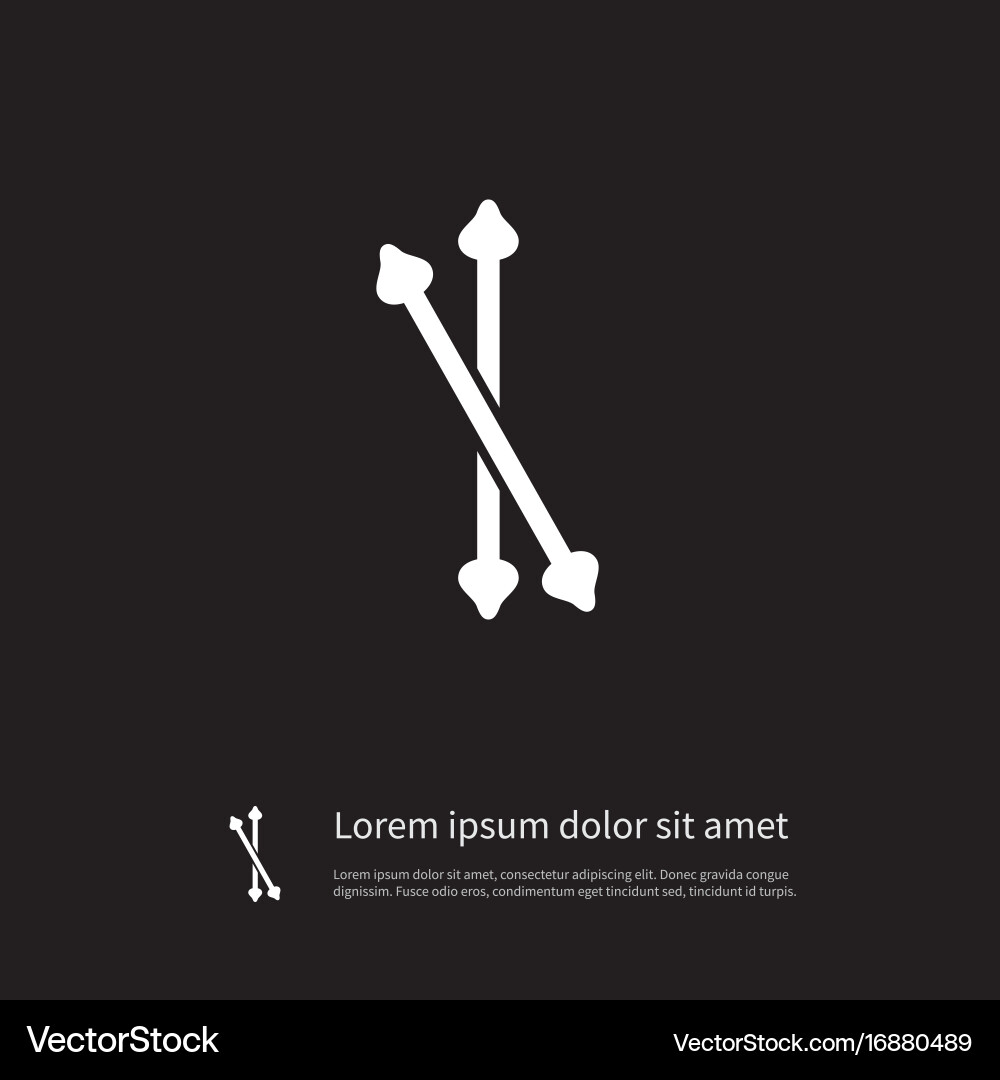 Isolated stick icon swab element can Vector Image