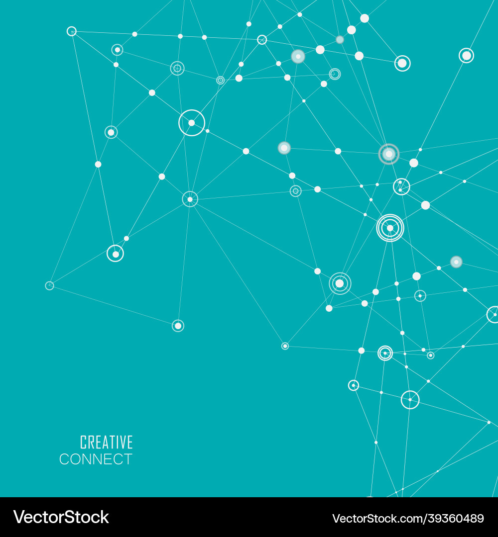 Modern Connection Network Background vector image