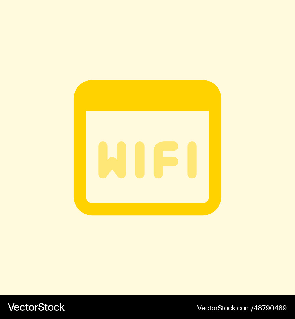 Using wifi connection for internet surfing vector image