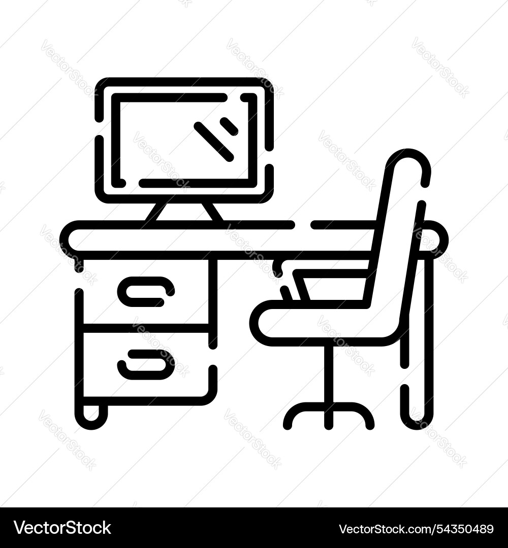 Workspace Vector Image