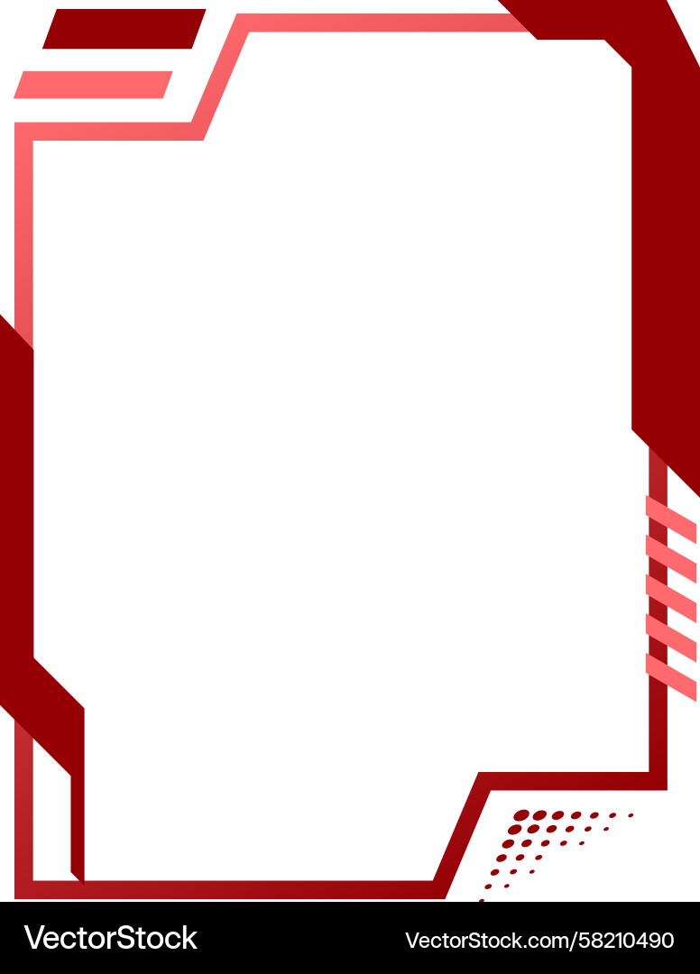 Abstract futuristic interface border and frame Vector Image