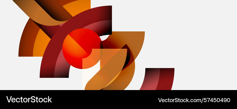 Abstract shapes overlap creating dynamic Abstract shapes overlap creating dynamic vector image