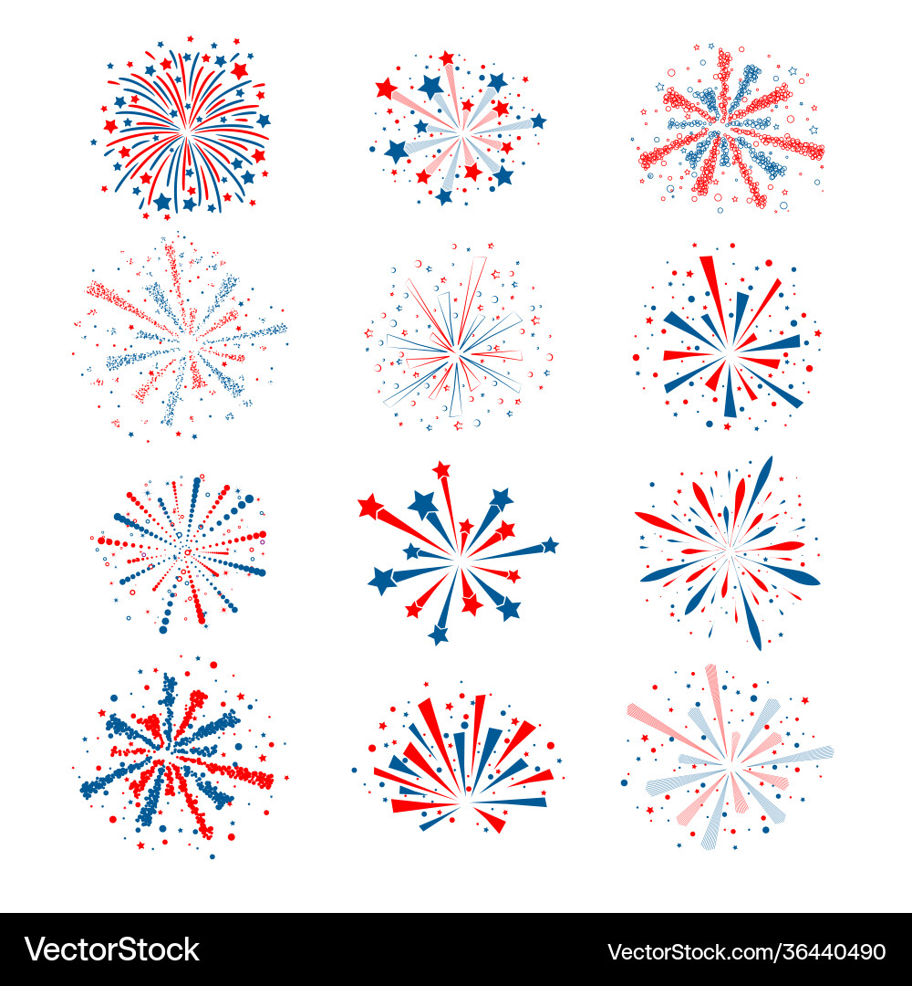 All fireworks All fireworks vector image