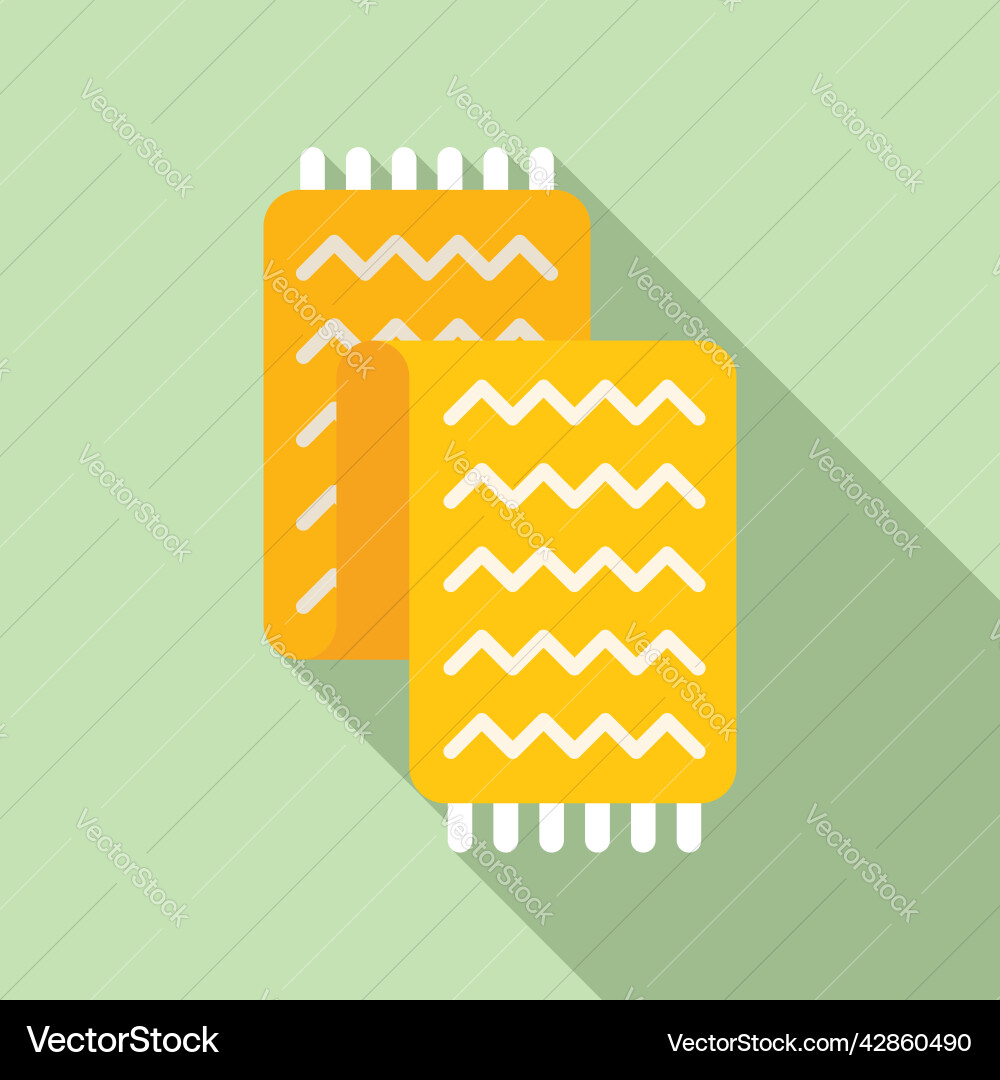 Decor towel icon flat interior house Decor towel icon flat interior house vector image