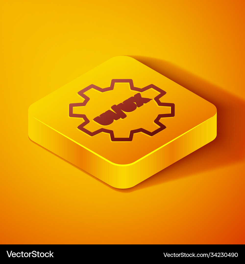 Isometric line ui or ux design icon isolated Isometric line ui or ux design icon isolated vector image