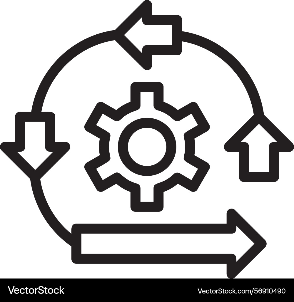 Shift sprint linear style icon design Vector Image