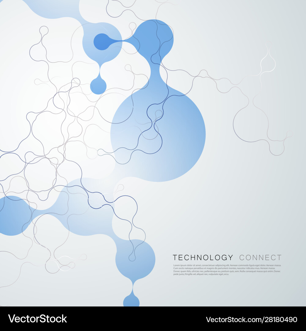 Technology connected lines and dots concept Technology connected lines and dots concept vector image