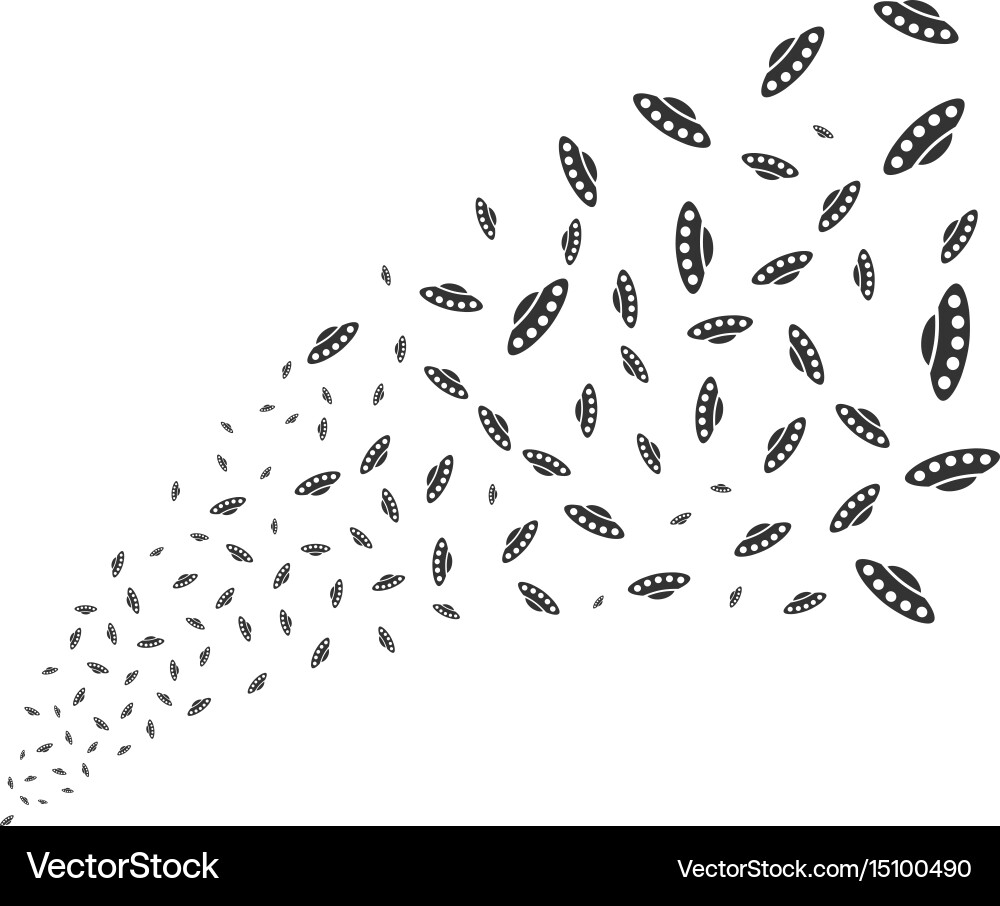 Ufo source stream Vector Image