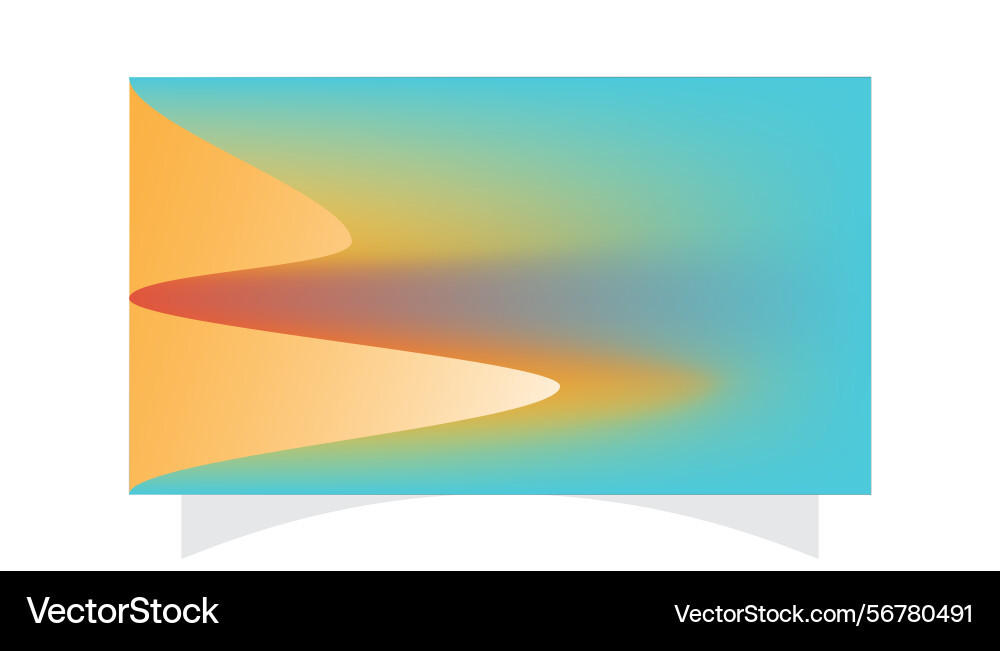 Abstract gradient background with waves and soft vector image