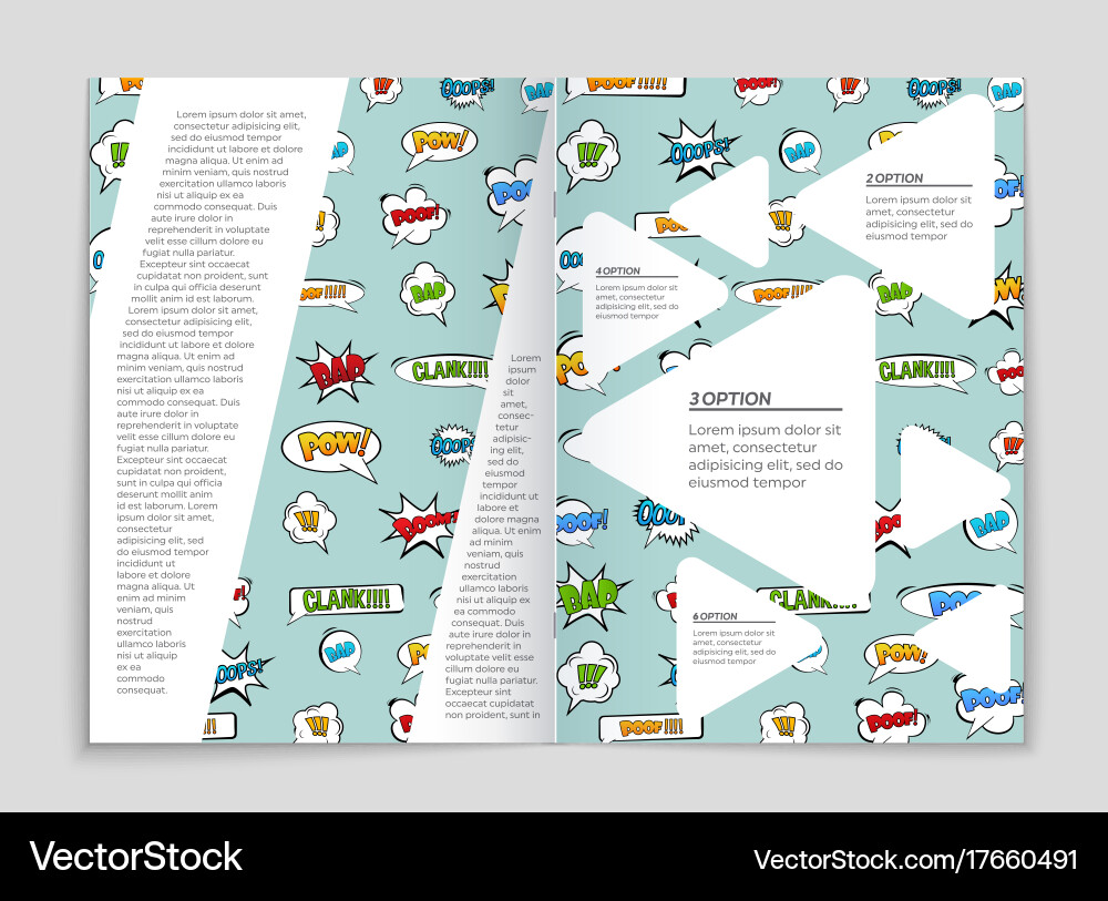 Abstract layout background set for art Vector Image