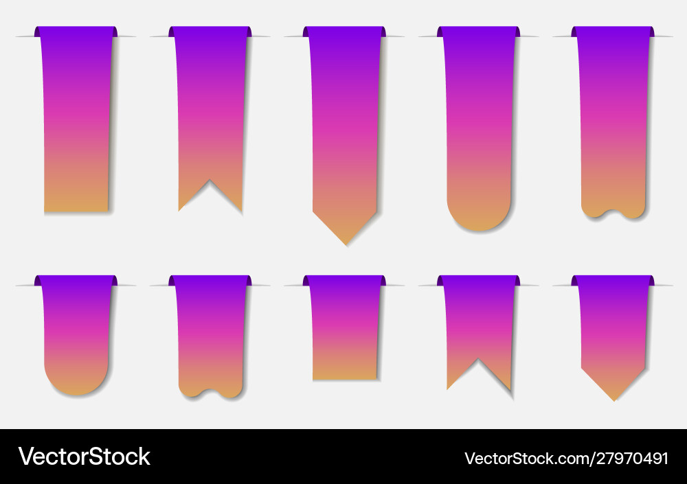 Bright blank label gradient object Bright blank label gradient object vector image