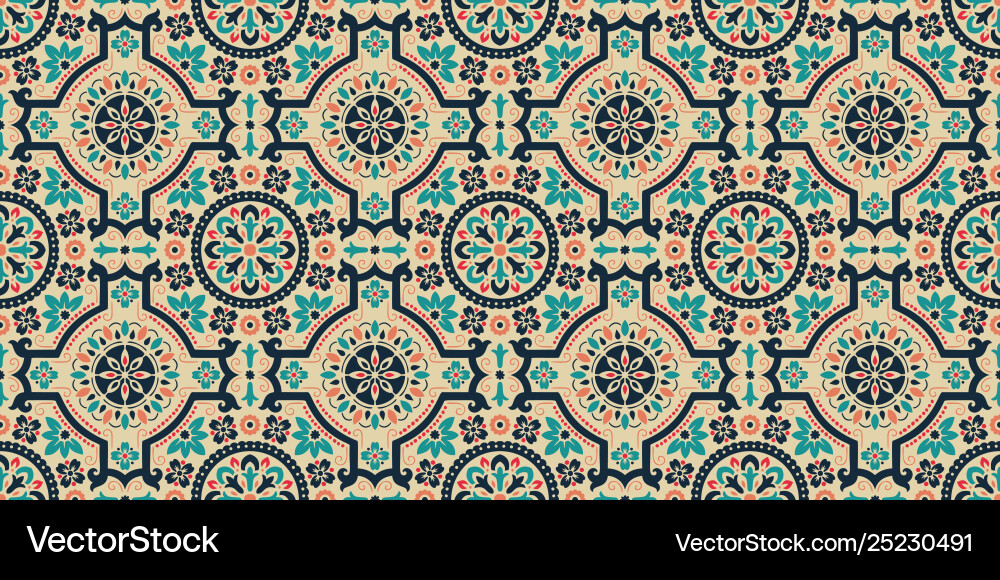 Damask seamless pattern background elegant Damask seamless pattern background elegant vector image
