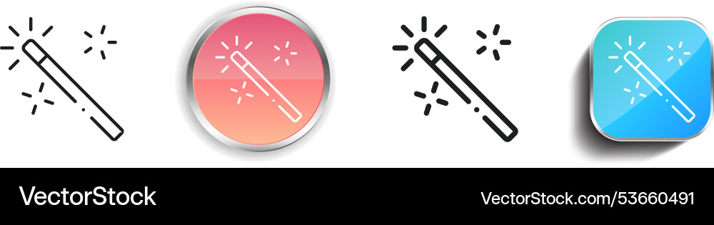 Effekt-Icon dünne lineare regelmäßige und Schaltfläche Stil Effekt-Icon dünne lineare regelmäßige und Schaltfläche Stil vektorbild