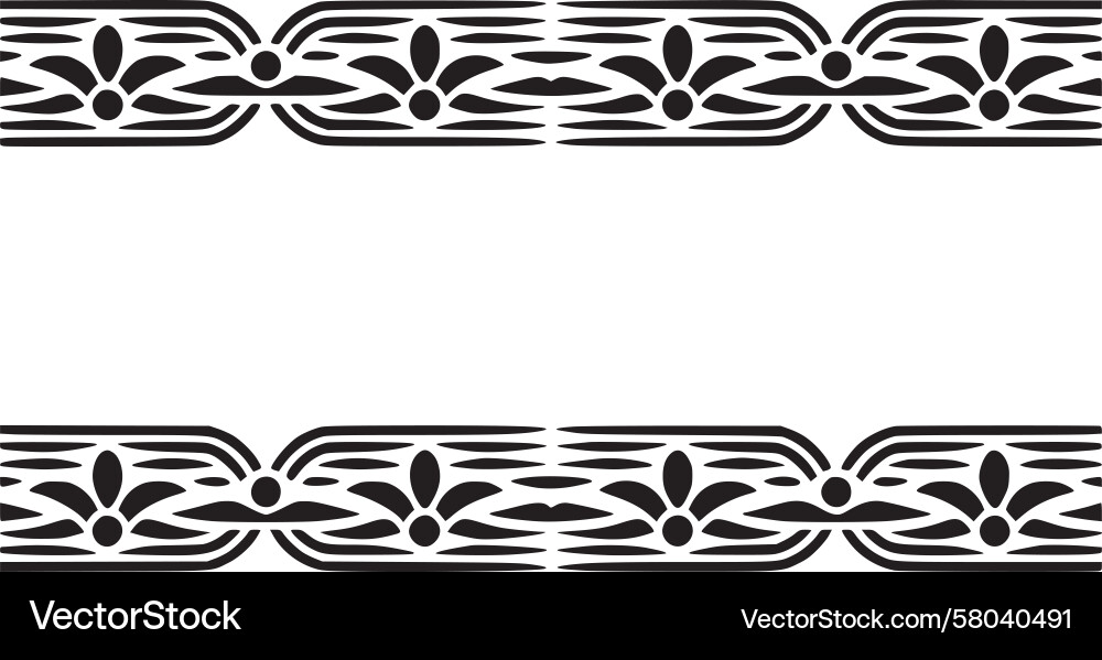 Elegant Linear Border Pattern Vector Image