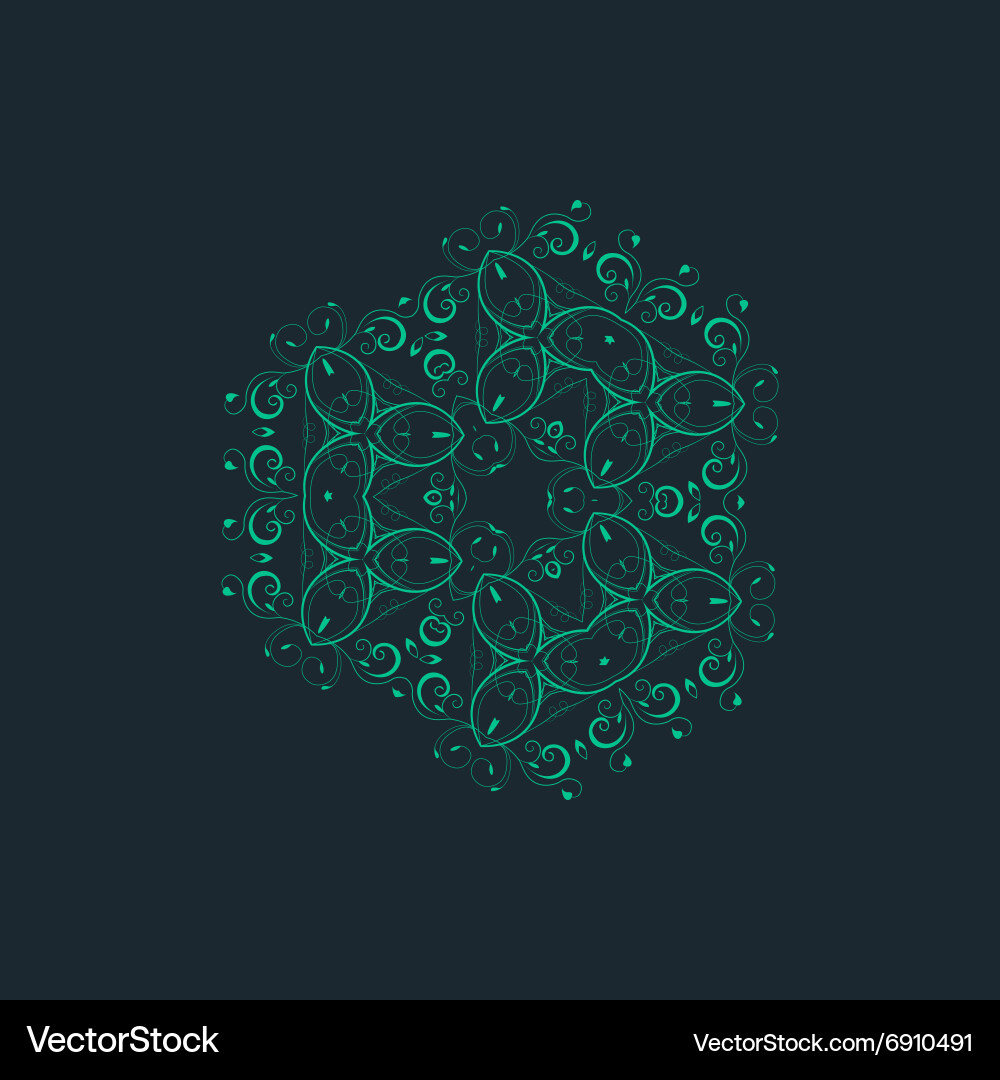 Ornamental background with pattern style Vector Image