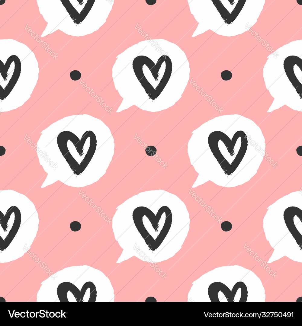 Repeating round dots and bubbles speech Repeating round dots and bubbles speech vector image