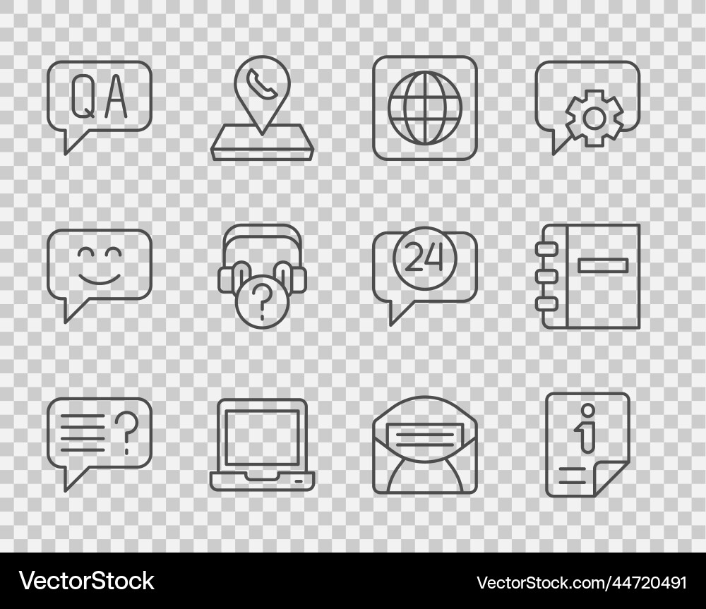 Set line unknown search information worldwide Set line unknown search information worldwide vector image