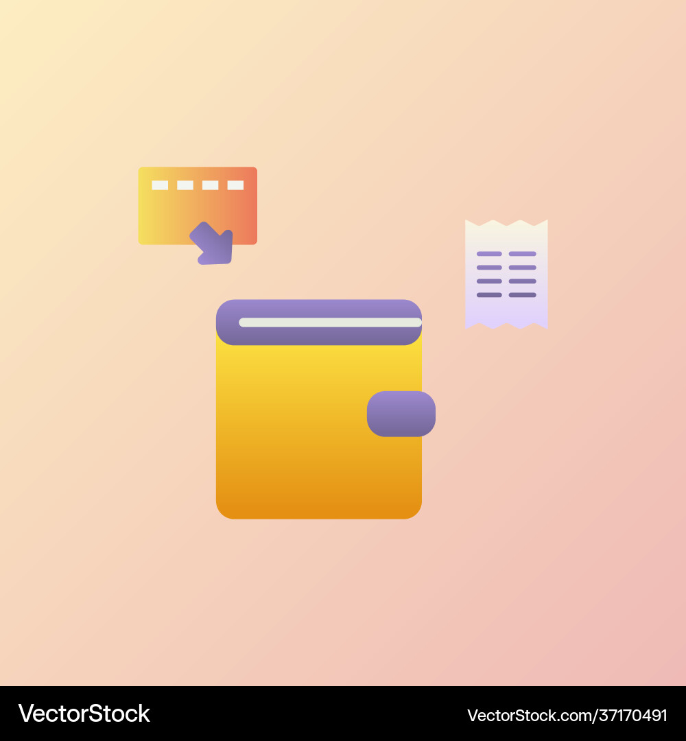 Wallet icons set collection with smooth style Wallet icons set collection with smooth style vector image