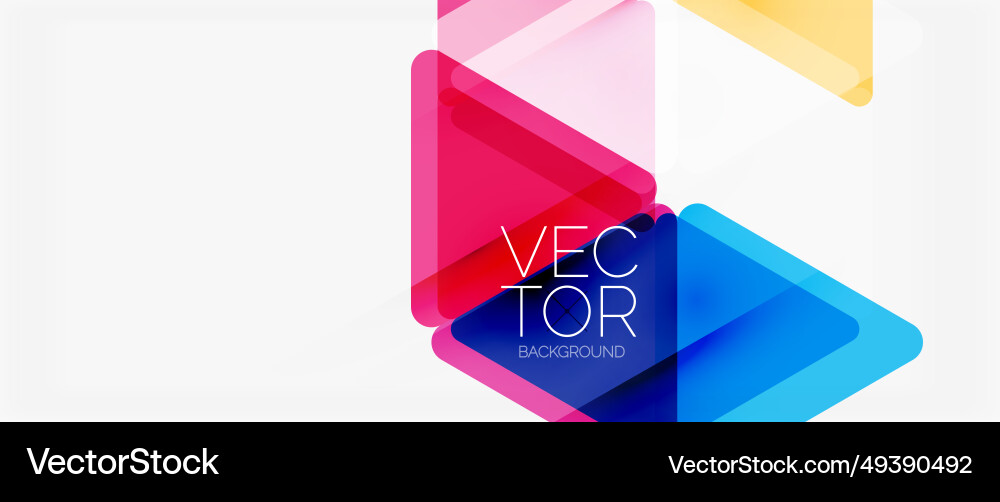 Abstract background color transparent triangles Abstract background color transparent triangles Vector Image
