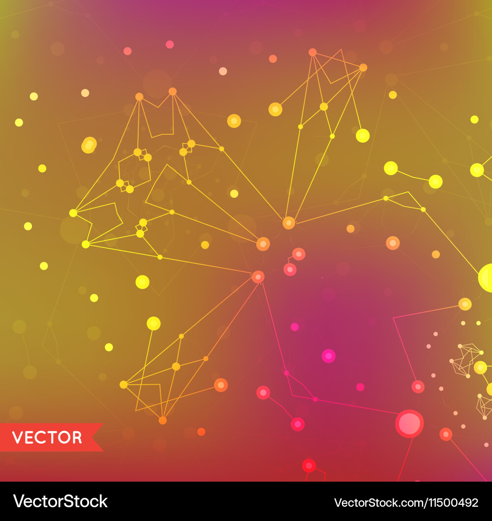 Abstract background with particles structure Vector Image