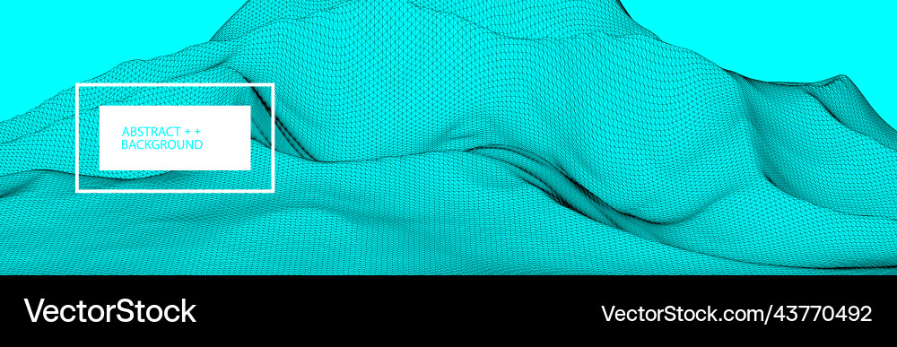 Abstract background with waves 3d surface Abstract background with waves 3d surface vector image