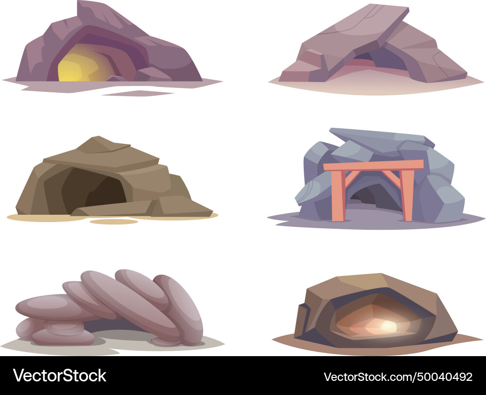Cave entrance Vector Images & Graphics for Commercial Use | VectorStock