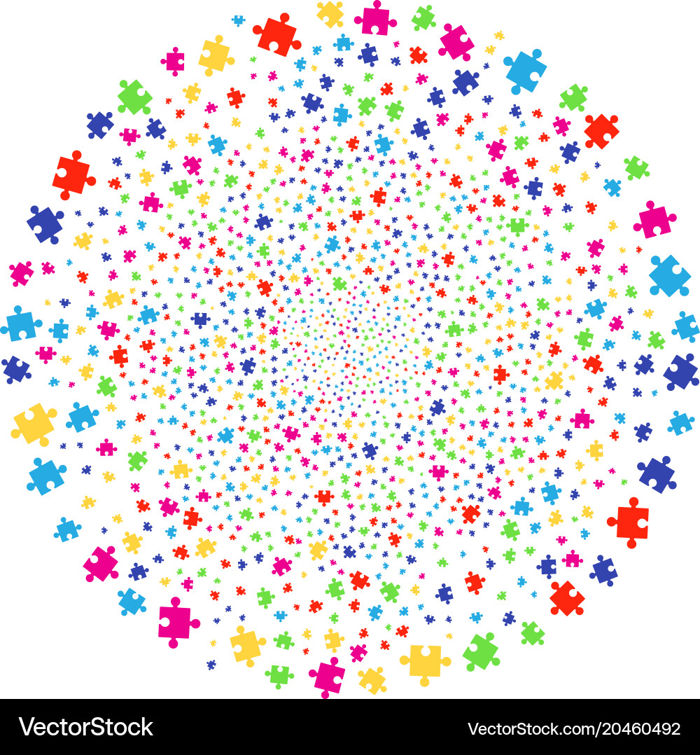 Component explosion cluster vector image