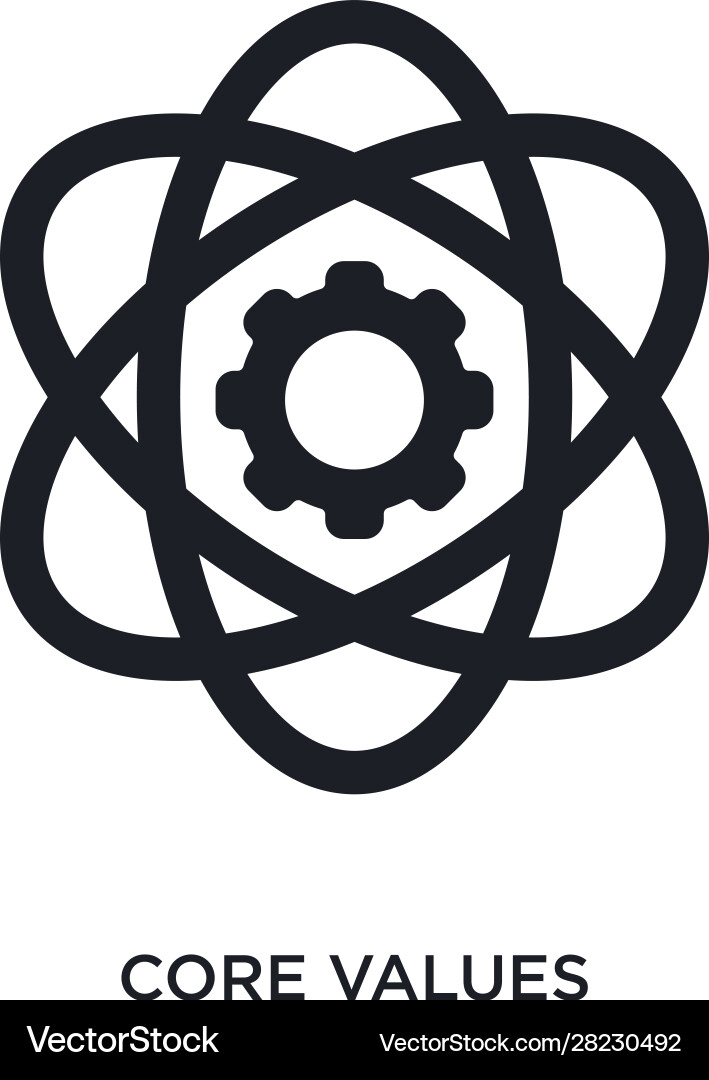 Core Values Icon - Simple & Modern Vector Image