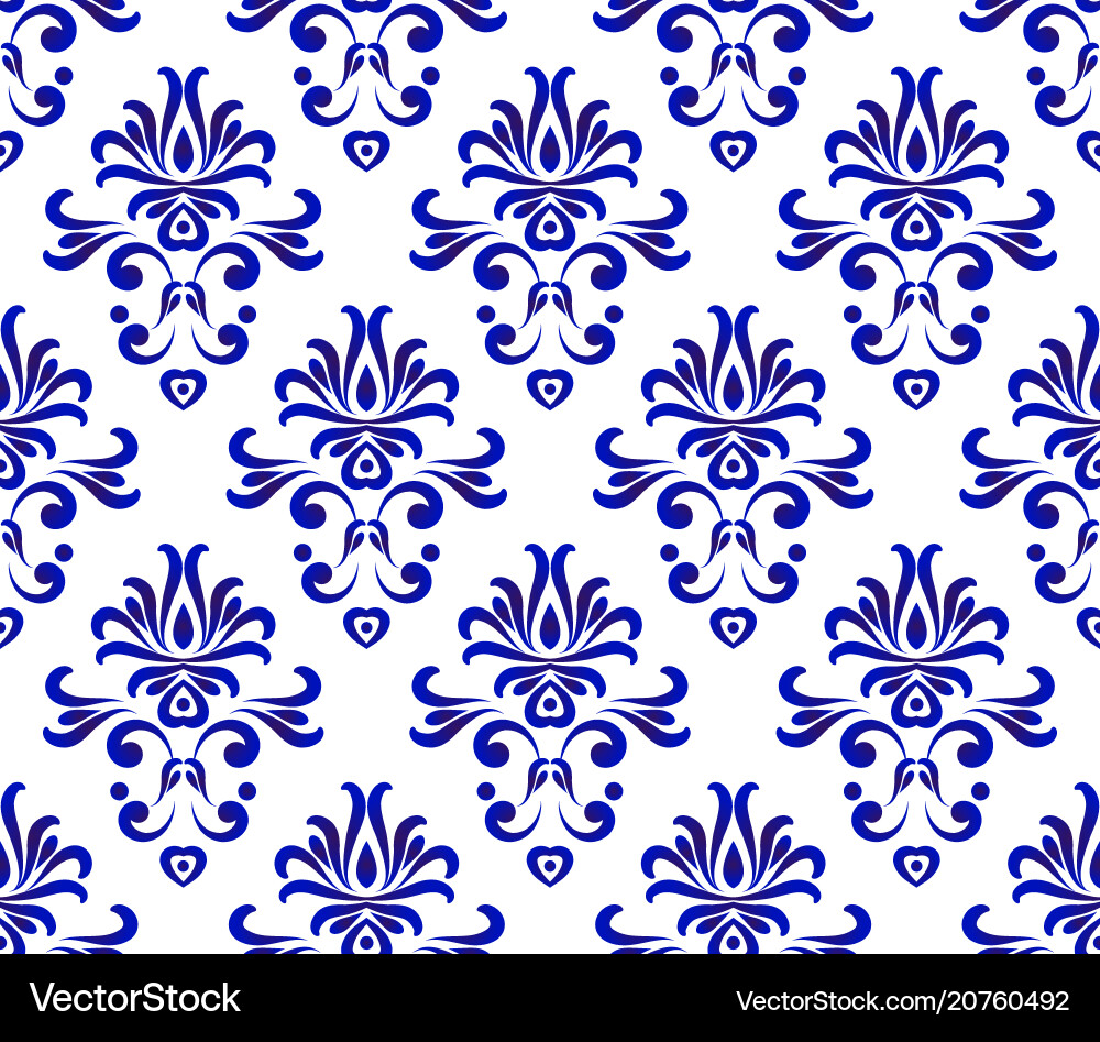 Damask pattern seamless Damask pattern seamless vector image