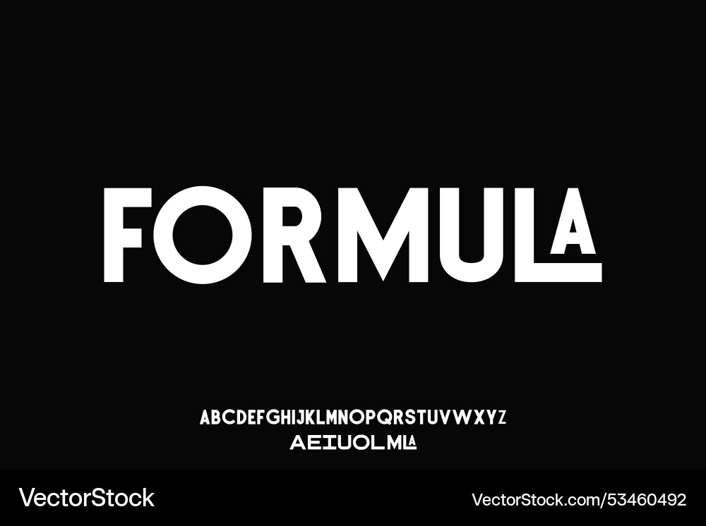 Display alphabet font design suitable Display alphabet font design suitable vector image