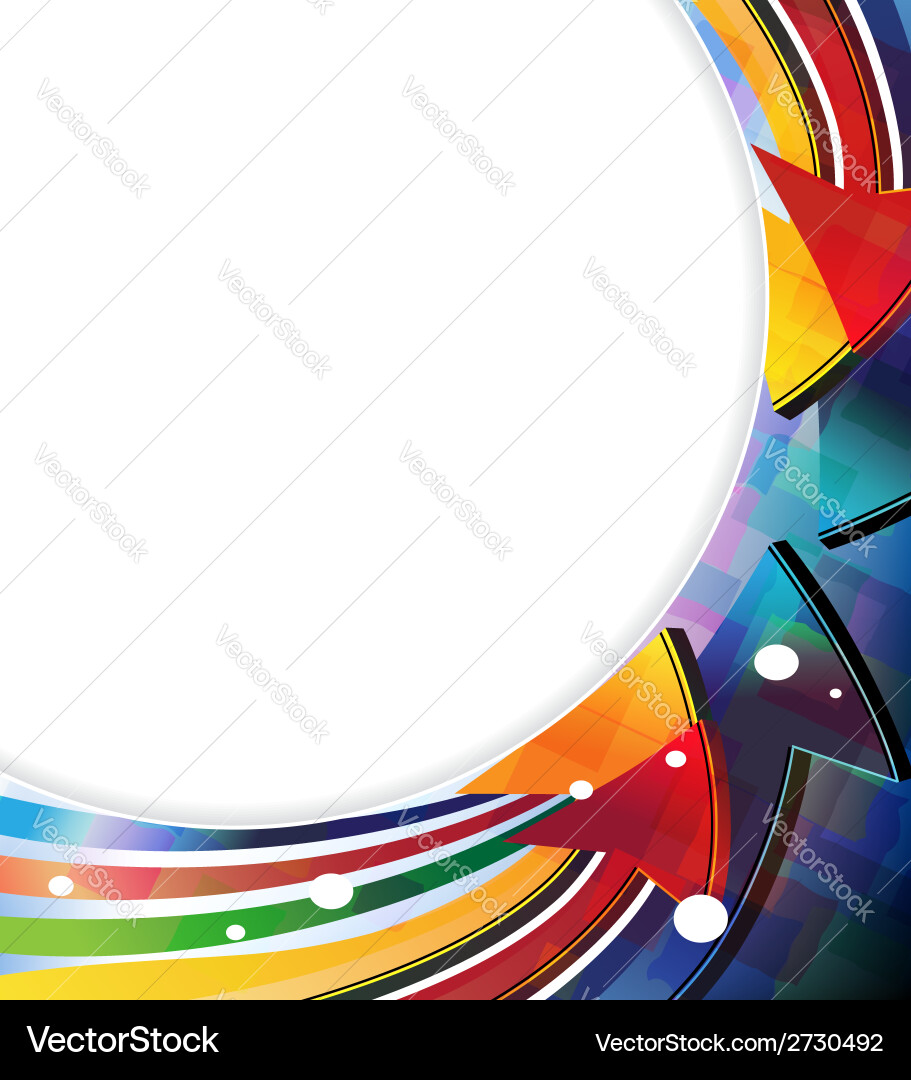 Dynamic Color Gradient Frame vector image