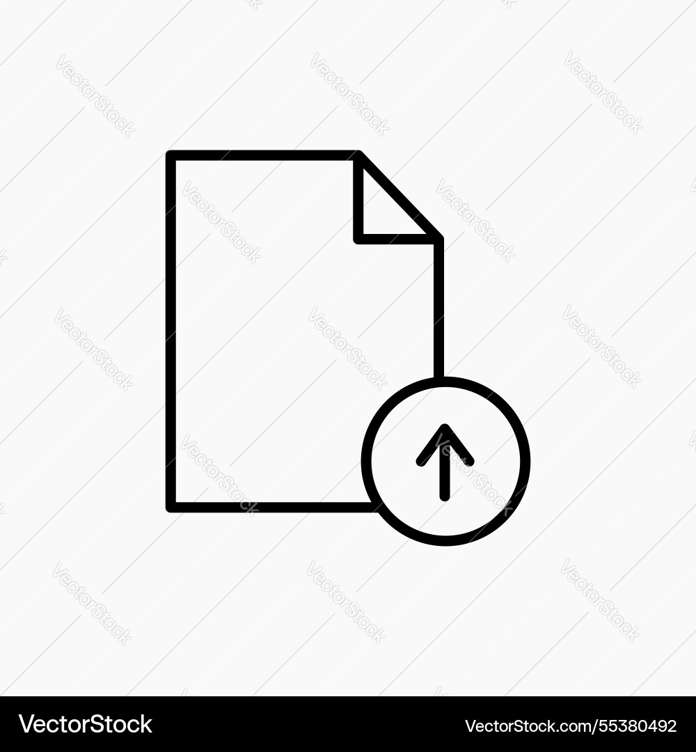 File upload icon simple File upload icon simple vector image
