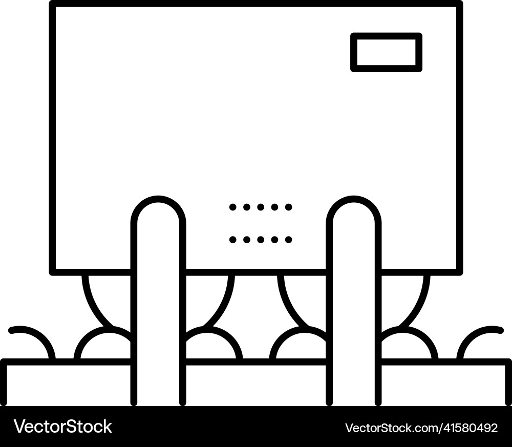 Grinding machine line icon Grinding machine line icon vector image