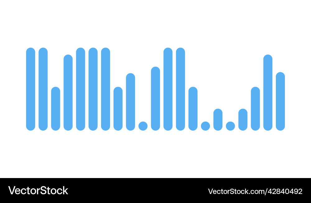 Recording of audio message template ui element vector image