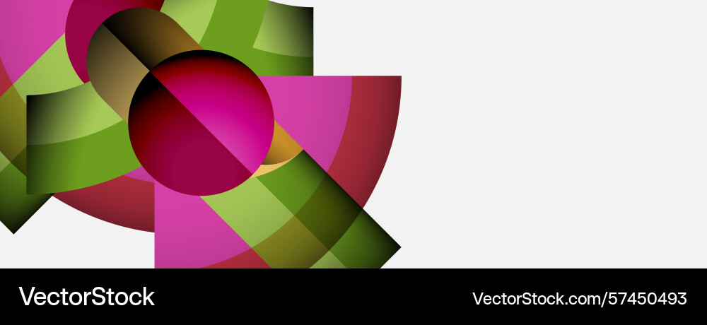 Abstract design features overlapping colorful Abstract design features overlapping colorful vector image