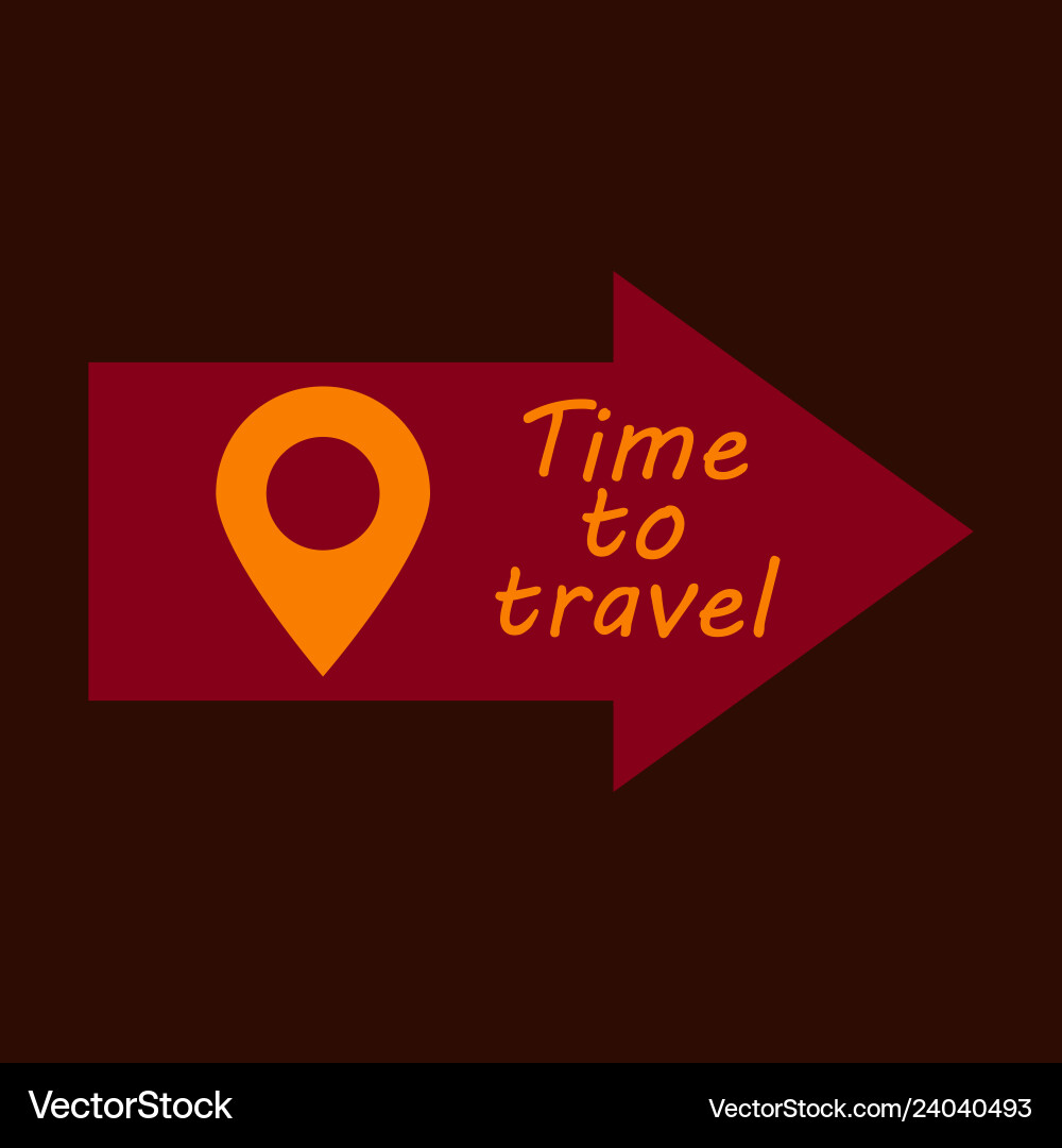 Arrow location icon pin sign navigation map gps Arrow location icon pin sign navigation map gps vector image