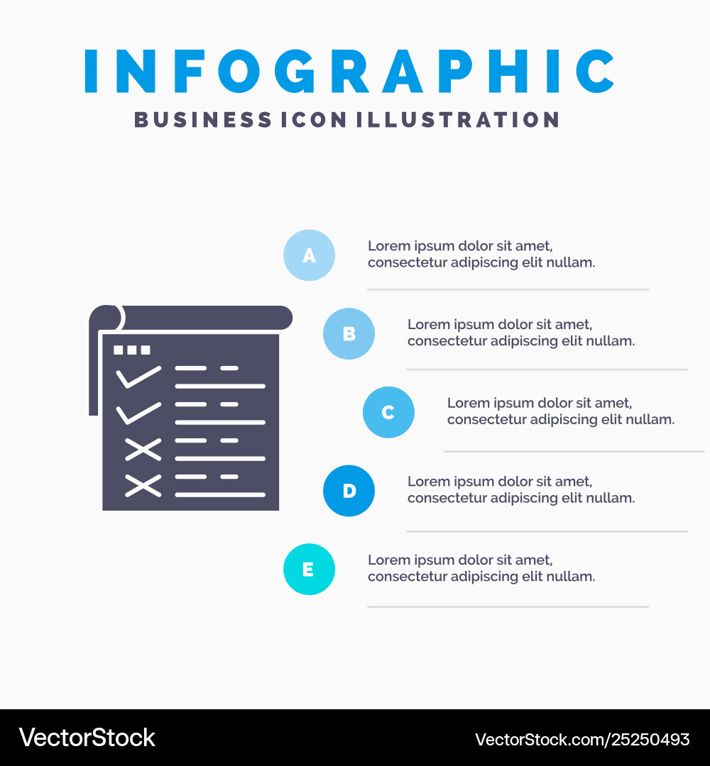 Checklist testing report qa infographics Checklist testing report qa infographics vector image