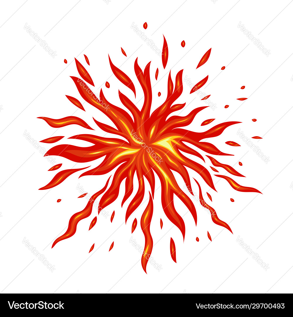 Flame isolate on a white background graphics Flame isolate on a white background graphics vector image