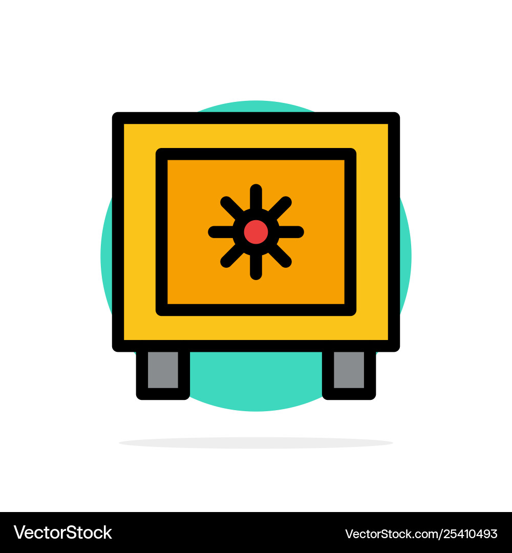 Locker lock global logistic abstract circle Locker lock global logistic abstract circle vector image