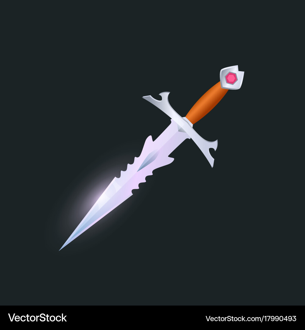 Magic sabre isolated game element Vector Image