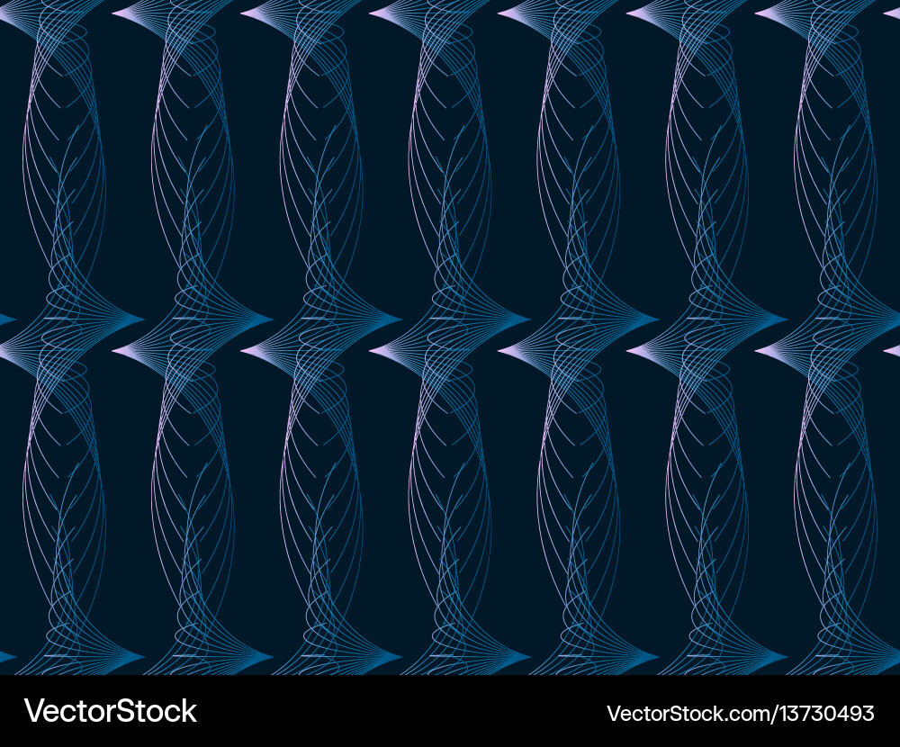 Modern seamless pattern with swirls dark Modern seamless pattern with swirls dark vector image