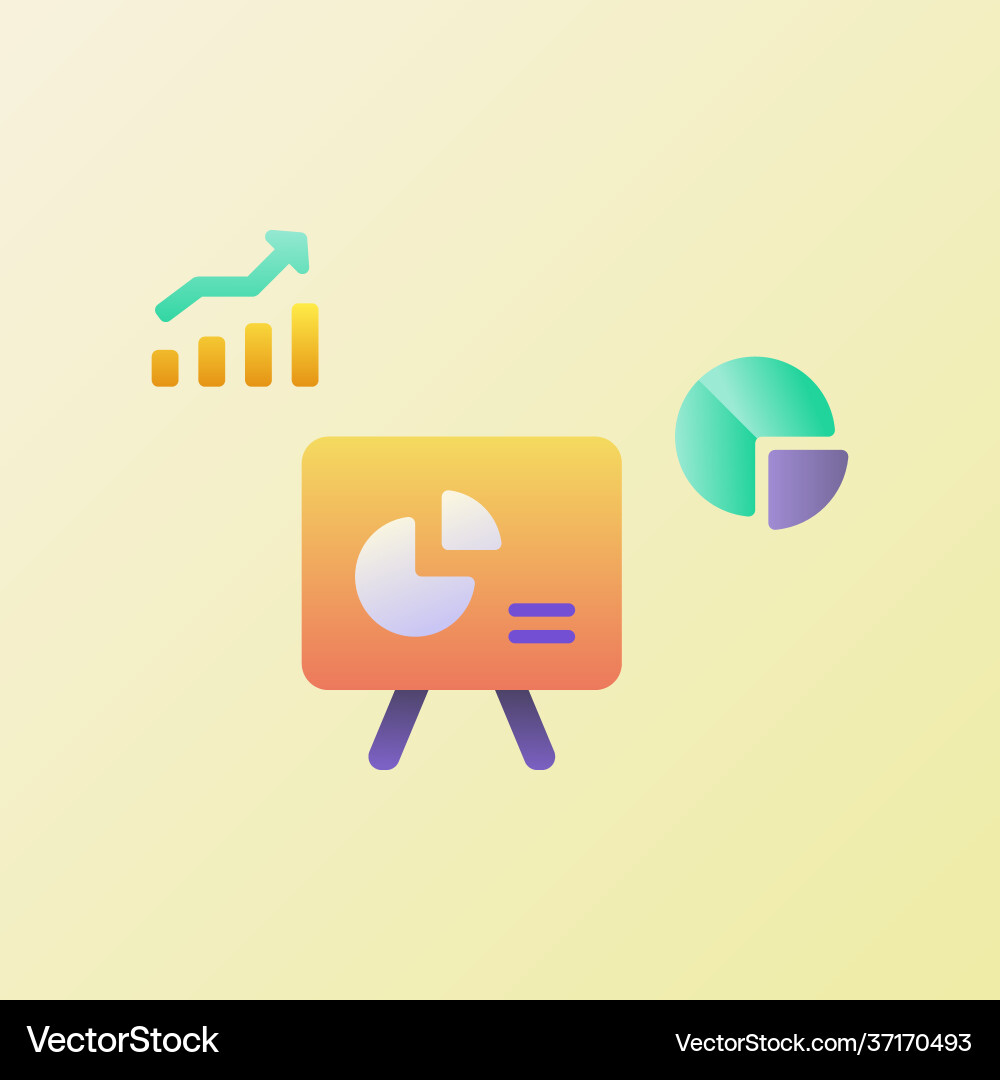 Presentation icons set collection with smooth Presentation icons set collection with smooth vector image