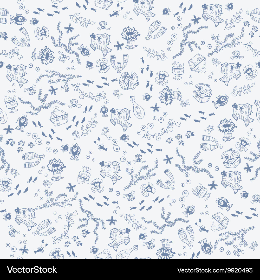Simple seamless pattern with summer elements Vector Image