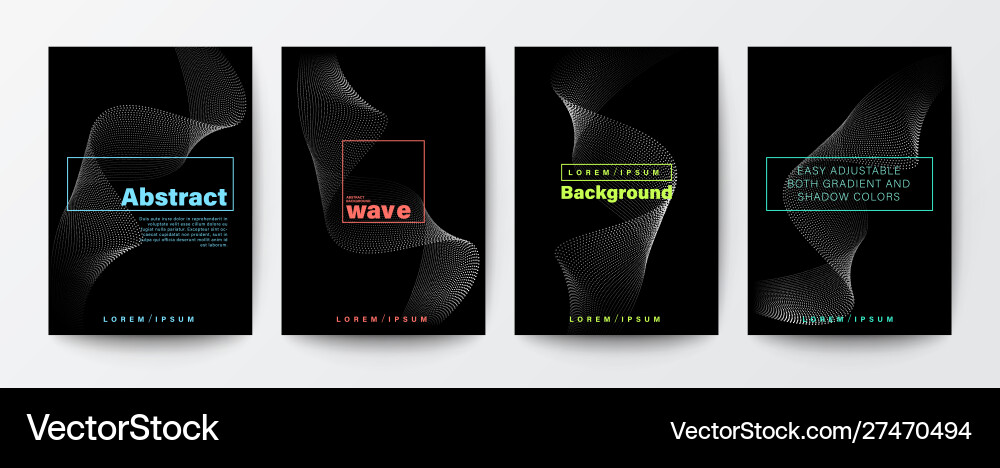 Abstract Flow Wave Shape vector image