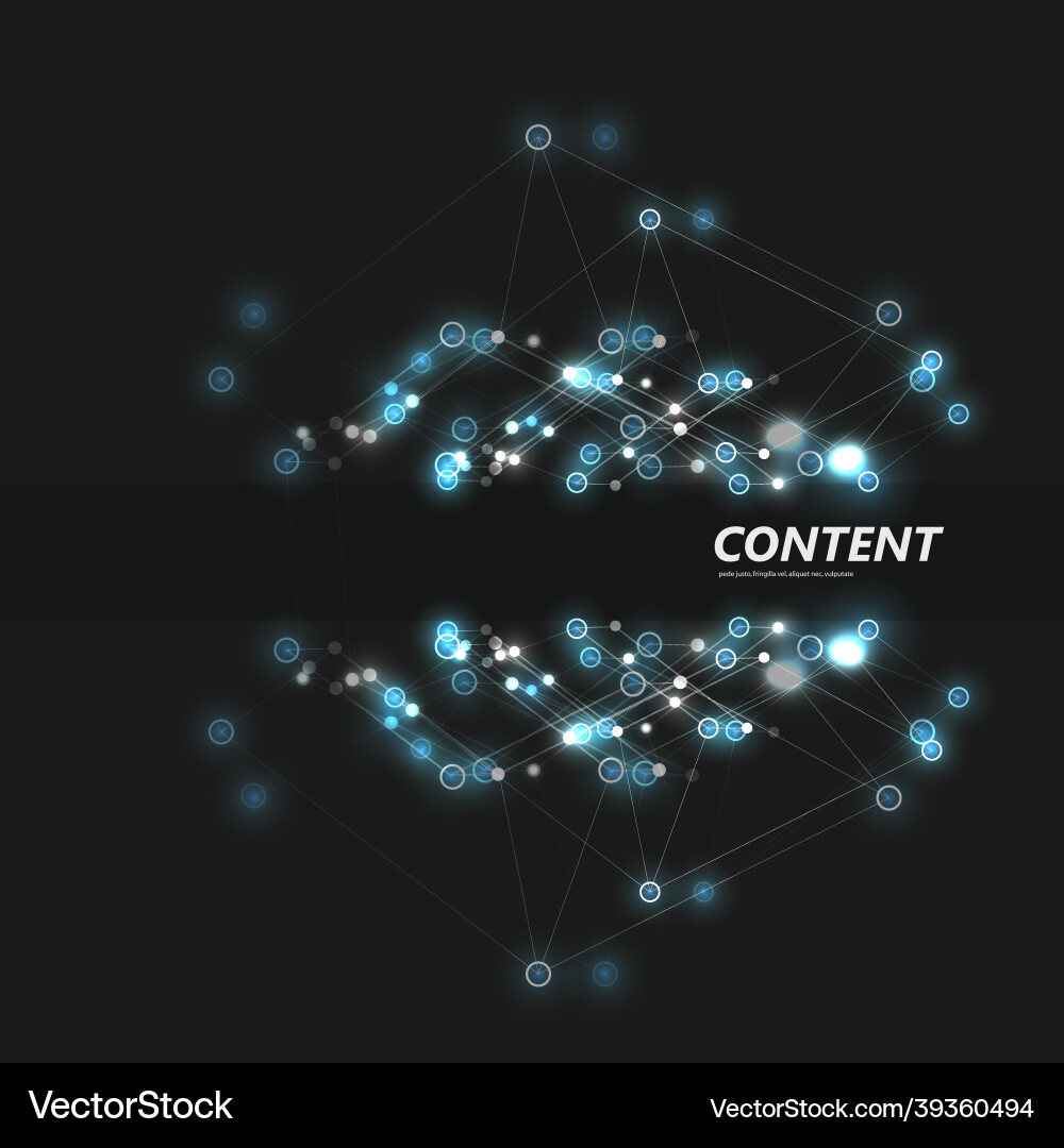 Abstract polygonal structure on dark background Abstract polygonal structure on dark background vector image