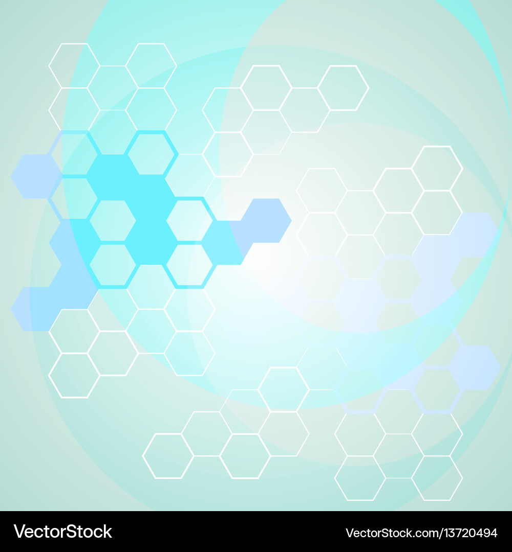 Abstract science background with molecule chains Abstract science background with molecule chains vector image